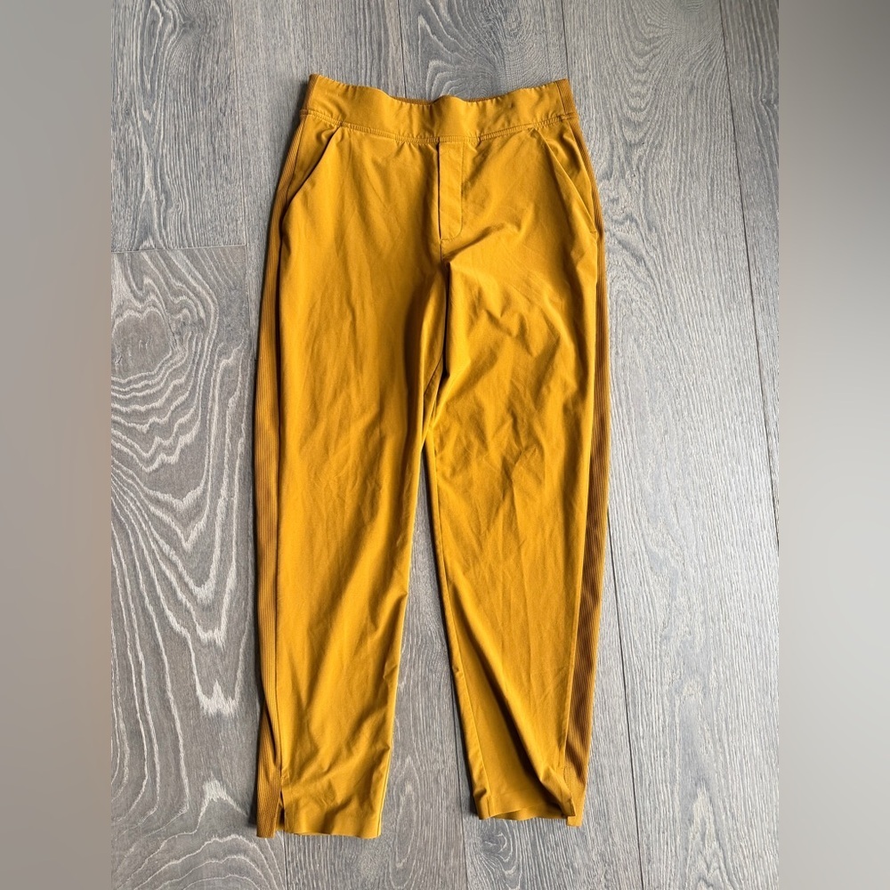 Athleta Mustard Yellow Tapered Pants